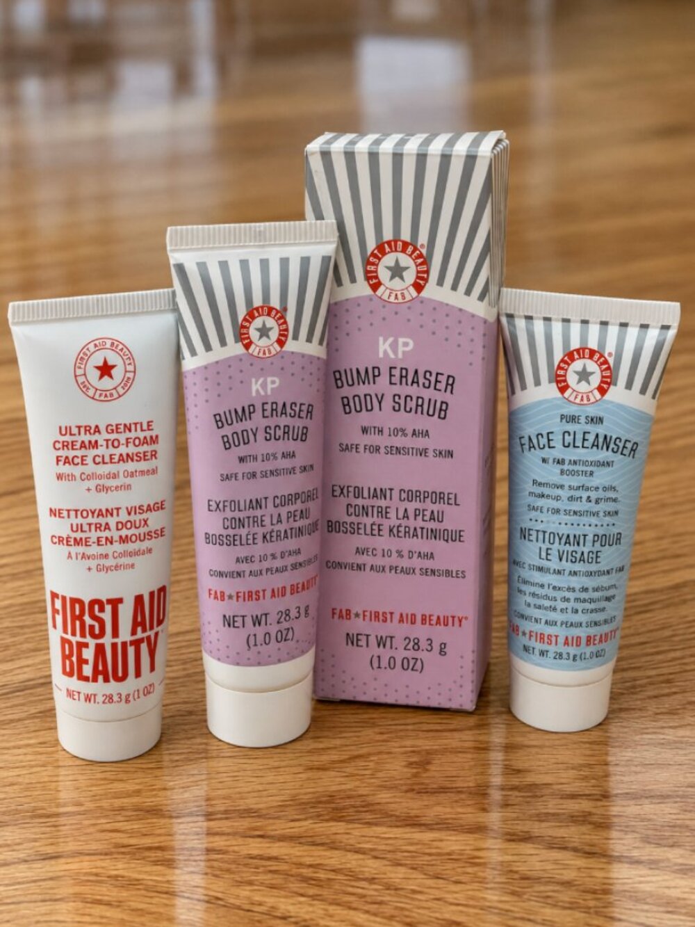 First Aid Beauty Face & Body Cleansers Travel Sizes 1 oz Each